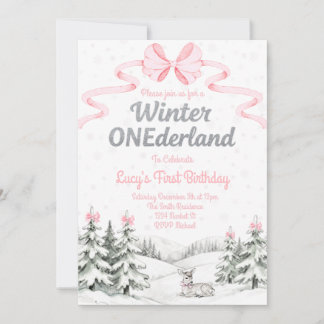 Invitation pour le 1er anniversaire de Pink Winter