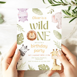 Invitation pour le 1er anniversaire de Safari Wild