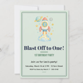 Invitation pour le 1er anniversaire de Sage avec u