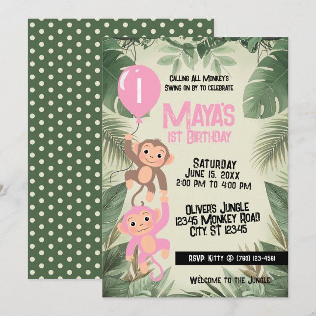 Invitation pour le 1er Anniversaire de Tous les Si (Devant / Derrière)