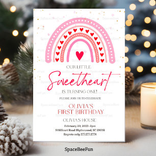 Invitation pour le 1er anniversaire de Valentine F