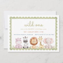Invitation pour le 1er anniversaire de Wild One à