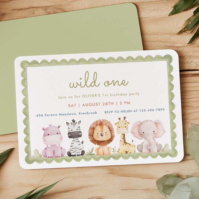 Invitation pour le 1er anniversaire de Wild One à  (Créateur téléchargé)