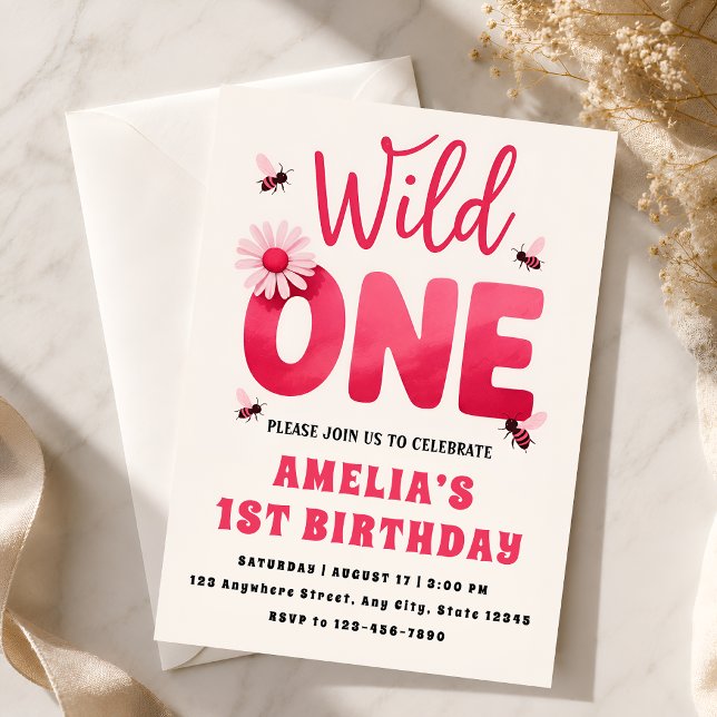 Invitation pour le 1er anniversaire de Wild One Fi (Créateur téléchargé)