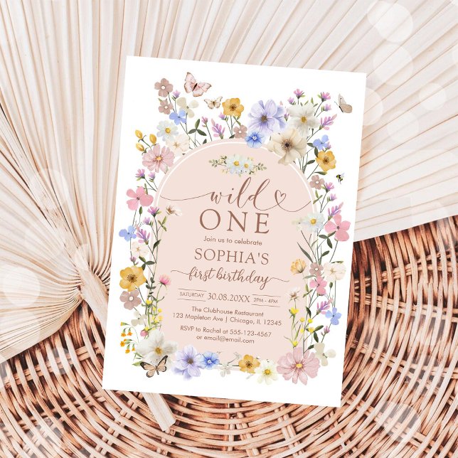 Invitation pour le 1er anniversaire de Wild One WI (Créateur téléchargé)