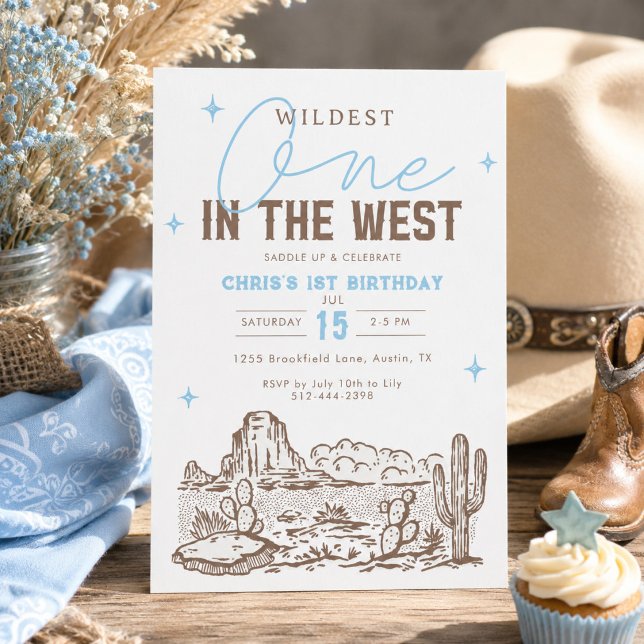 Invitation pour le 1er anniversaire de Wildest One (Créateur téléchargé)