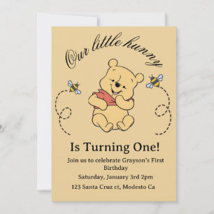 Invitation pour le 1er anniversaire de Winnie l'ou