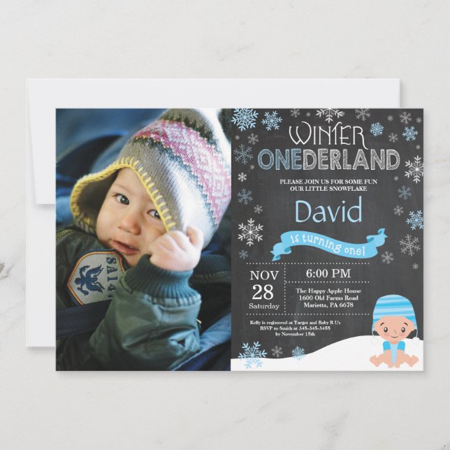 Invitation pour le 1er anniversaire de Winter Oned (Devant)