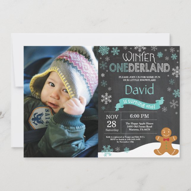 Invitation pour le 1er anniversaire de Winter Oned (Devant)
