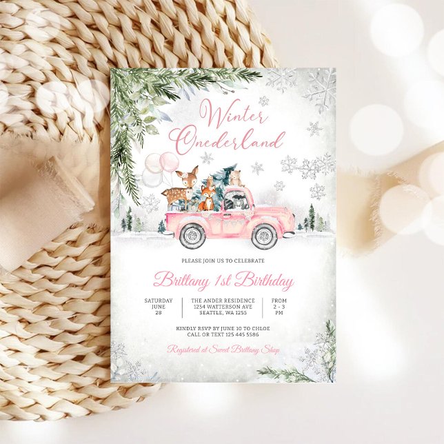 Invitation pour le 1er anniversaire de Winter Oned (Créateur téléchargé)