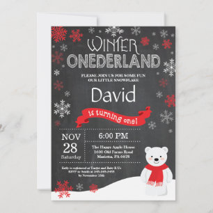 Invitation pour le 1er anniversaire de Winter Oned