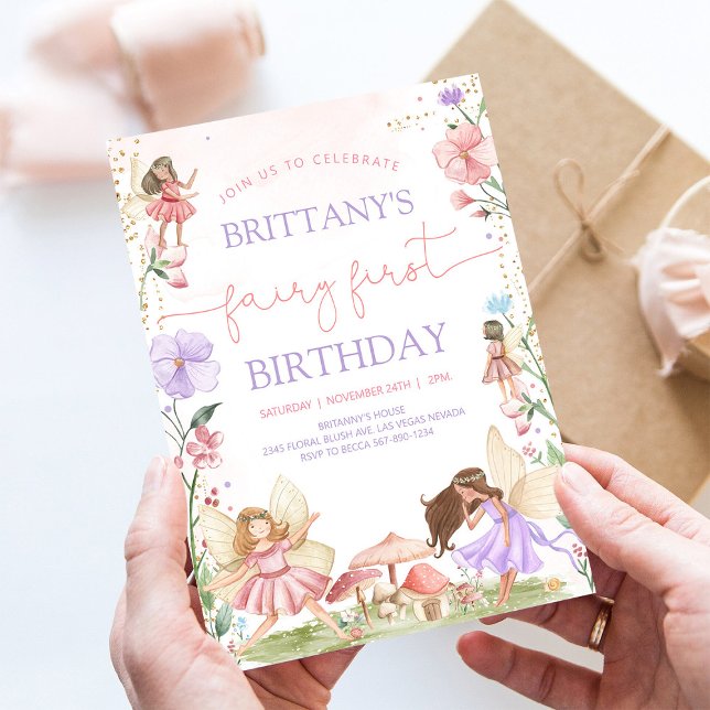 Invitation pour le 1er anniversaire du jardin ench (Créateur téléchargé)
