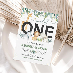 Invitation pour le 1er anniversaire du petit garço