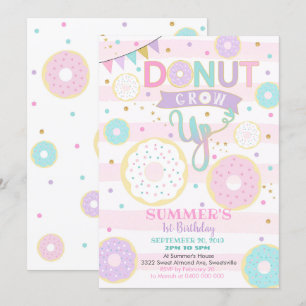 Invitation pour le 1er anniversaire - Fille