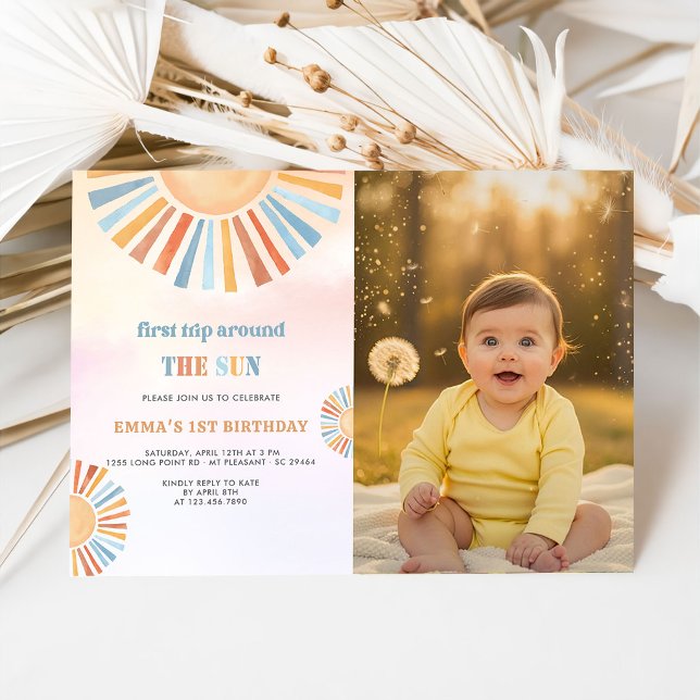 Invitation pour le 1er anniversaire - Premier tour (Créateur téléchargé)