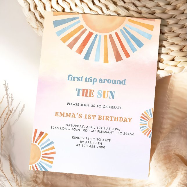 Invitation pour le 1er anniversaire - Premier tour (Créateur téléchargé)