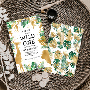Invitation pour le 1er anniversaire Safari de Wild