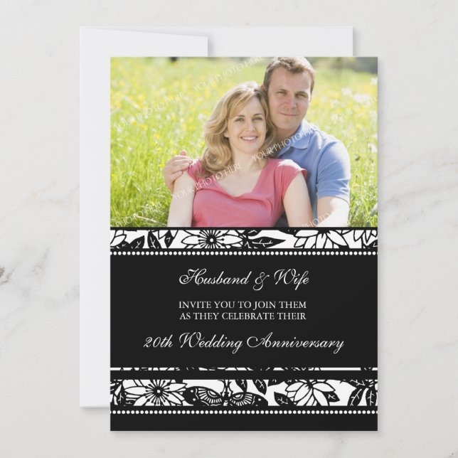 Invitation pour le 20e anniversaire de la photo fl (Devant)