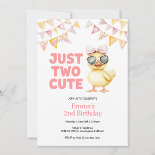 Invitation pour le 2e anniversaire de Canard Jaune