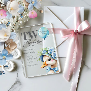 Invitation pour le 2e anniversaire de Two Silly Go