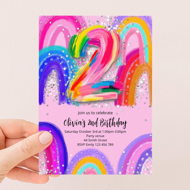 Invitation pour le 2ème anniversaire (Créateur téléchargé)