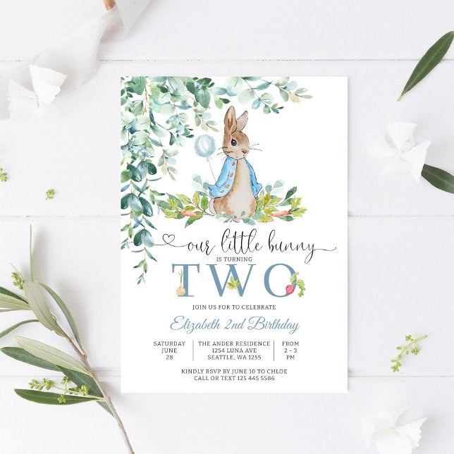 Invitation pour le 2ème anniversaire de Bunny Ball (Créateur téléchargé)