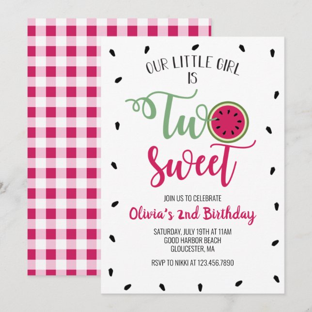 Invitation pour le 2ème anniversaire de Deux Pastè (Devant / Derrière)
