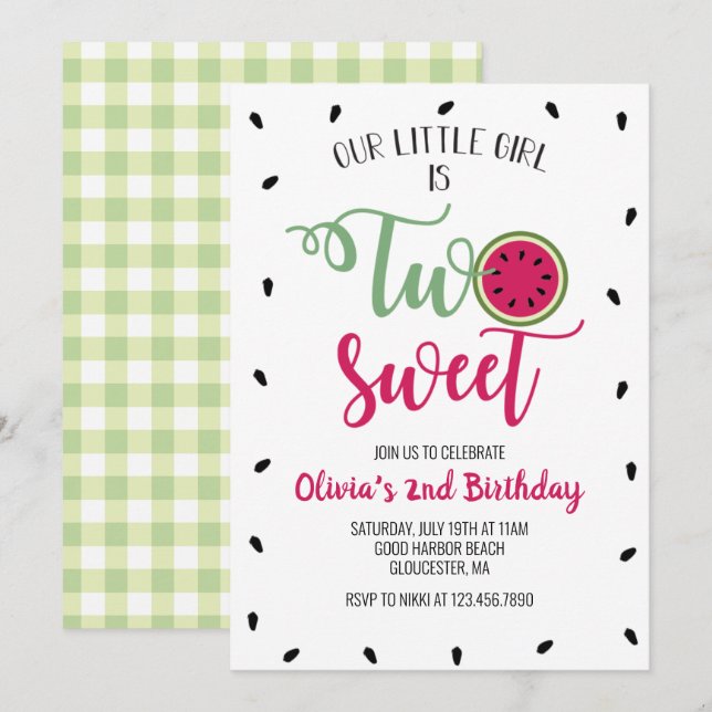 Invitation pour le 2ème anniversaire de Deux Pastè (Devant / Derrière)