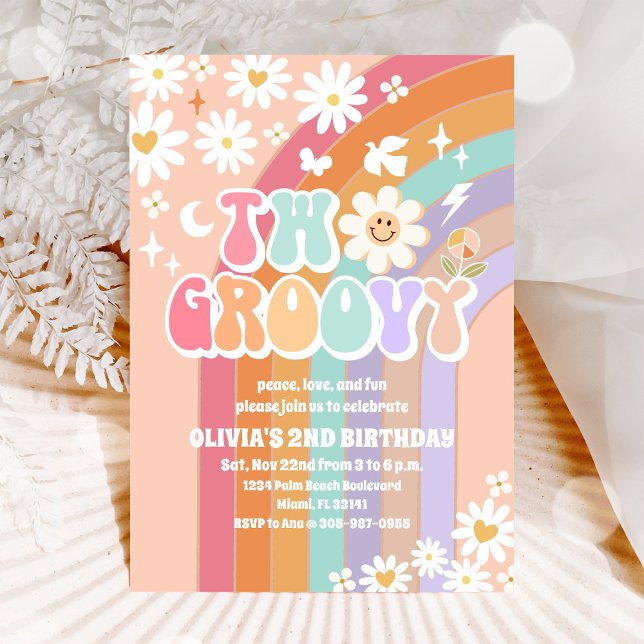 Invitation pour le 2ème anniversaire de Groovy Rai (Créateur téléchargé)
