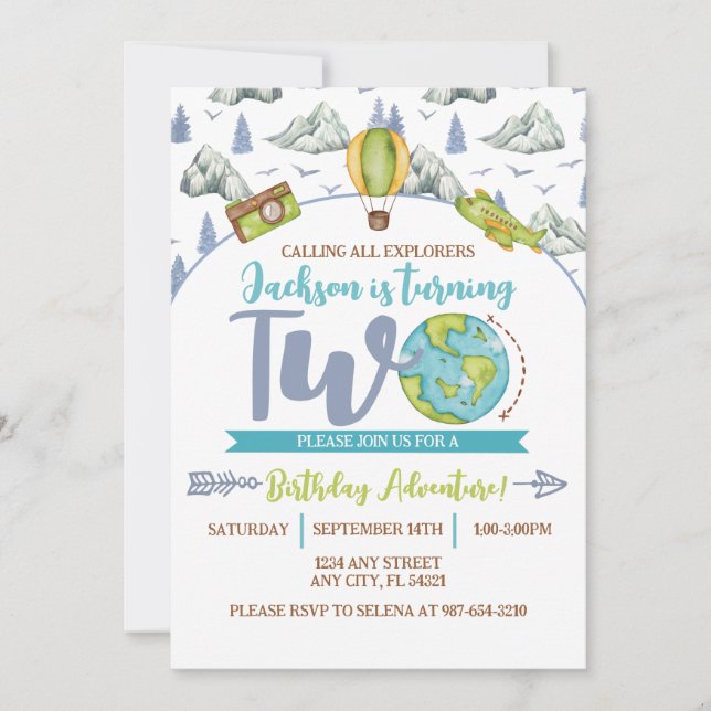Invitation pour le 2ème anniversaire de l'Explorat (Devant)