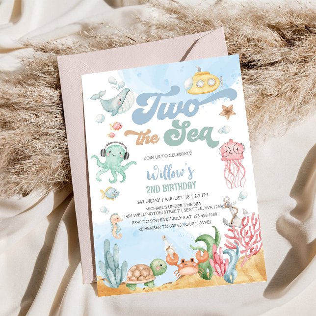 Invitation pour le 2ème anniversaire de Sous l'océ (Créateur téléchargé)