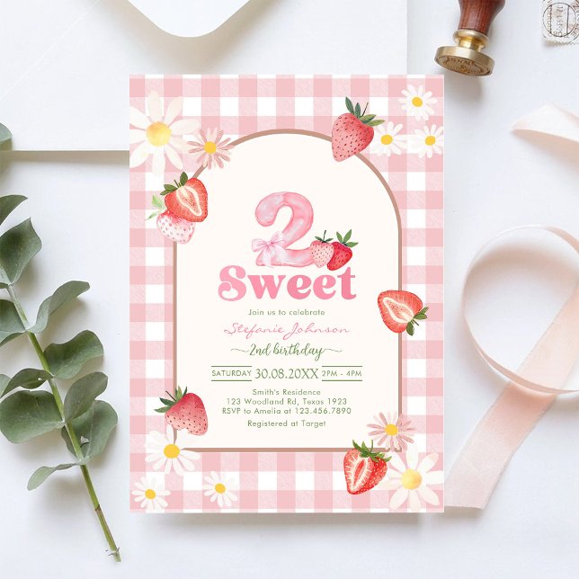 Invitation pour le 2ème anniversaire de Two Sweet  (Créateur téléchargé)