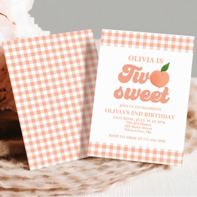 Invitation pour le 2ème anniversaire de Two Sweet  (Créateur téléchargé)
