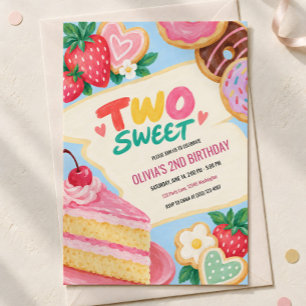 Invitation pour le 2ème anniversaire Two Sweet