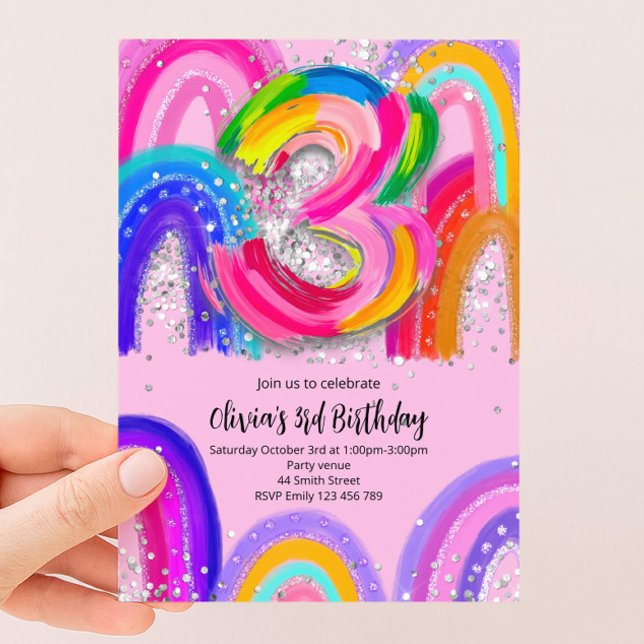 Invitation pour le 3ème anniversaire (Créateur téléchargé)