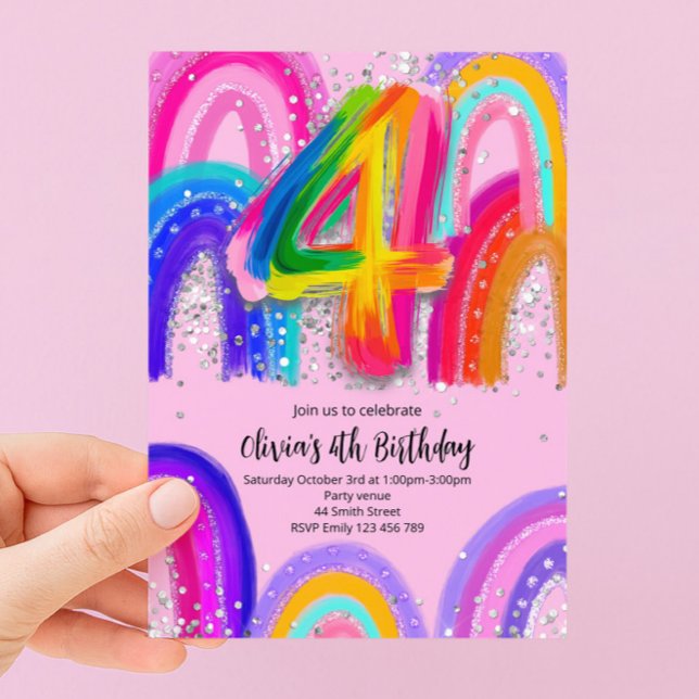 Invitation pour le 4ème anniversaire (Créateur téléchargé)