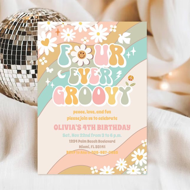 Invitation pour le 4ème anniversaire de Groovy Dai (Créateur téléchargé)