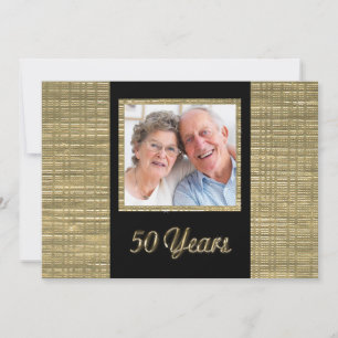 Invitation pour le 50e anniversaire avec encart ph