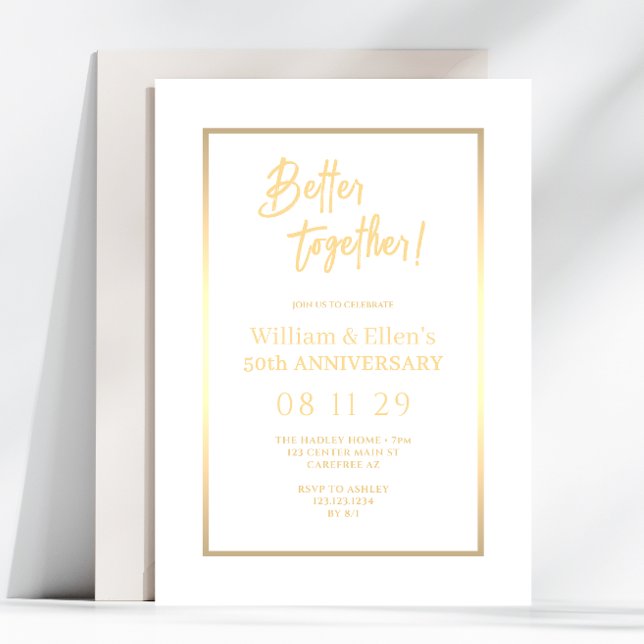 Invitation pour le 50e anniversaire Better Togethe (Créateur téléchargé)