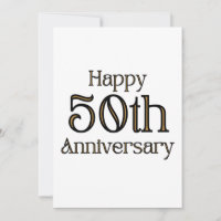 Invitation pour le 50e Anniversaire de Mariage
