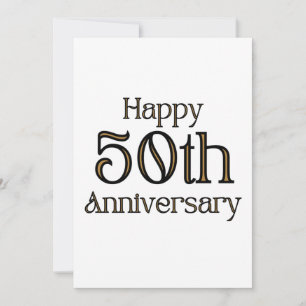 Invitation pour le 50e Anniversaire de Mariage