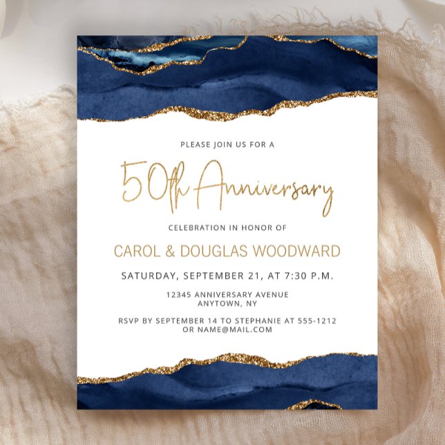 Invitation pour le 50e anniversaire du Budget Blue (Créateur téléchargé)