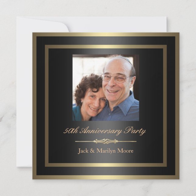 Invitation pour le 50e Anniversaire - Photo (Devant)