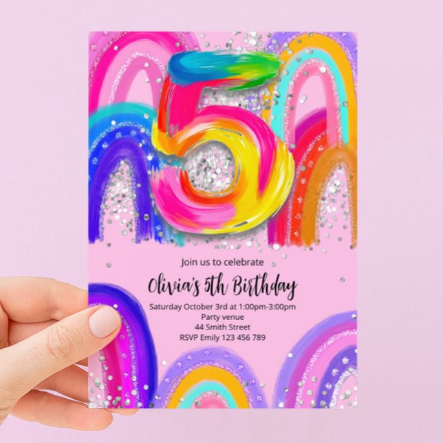 Invitation pour le 5ème anniversaire (Créateur téléchargé)