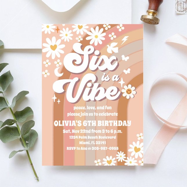 Invitation pour le 6ème anniversaire de Retro Rain (Créateur téléchargé)