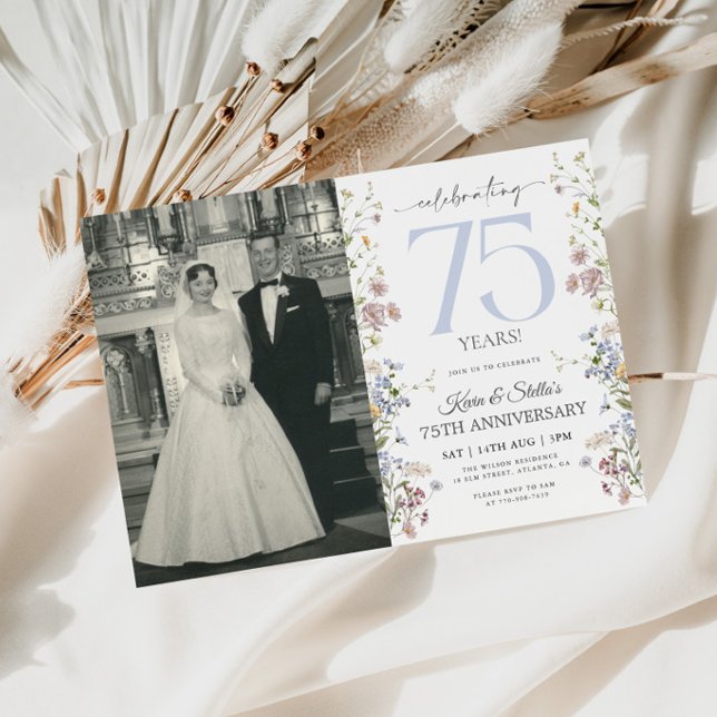 Invitation pour le 75e anniversaire de Wildflowers (Créateur téléchargé)
