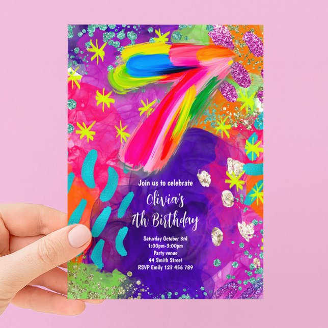 Invitation pour le 7ème anniversaire (Créateur téléchargé)