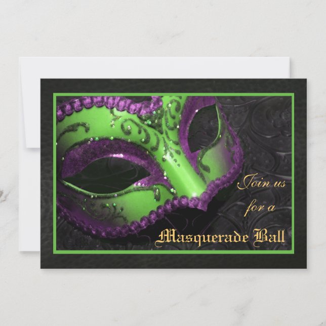Invitation pour le Bal Masqué de Halloween avec Ma (Devant)