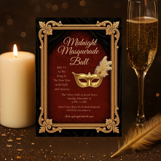 Invitation pour le Bal Masqué du Nouvel An à Minui (Créateur téléchargé)