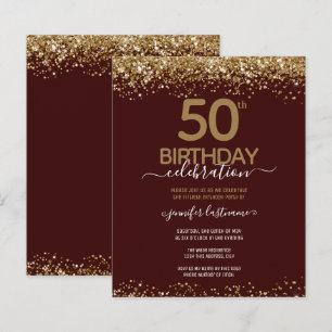 Invitation pour le budget de fête des 50 ans